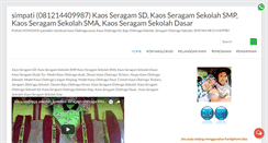Desktop Screenshot of kaosolahragasekolah.com